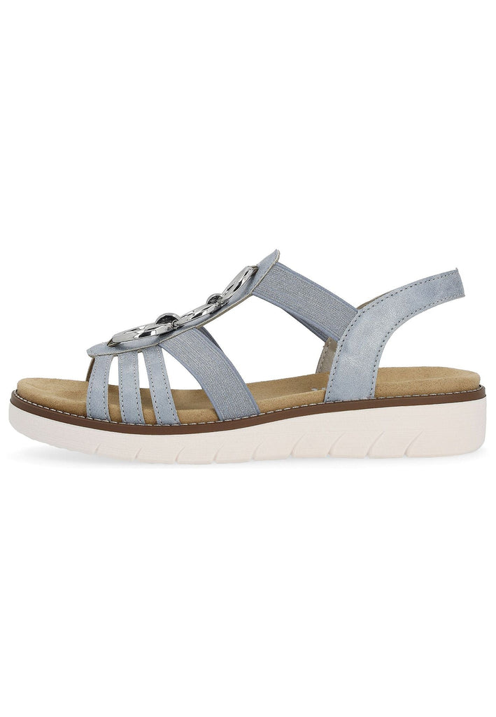 Remonte Sandalen Lederimitat Hellblau