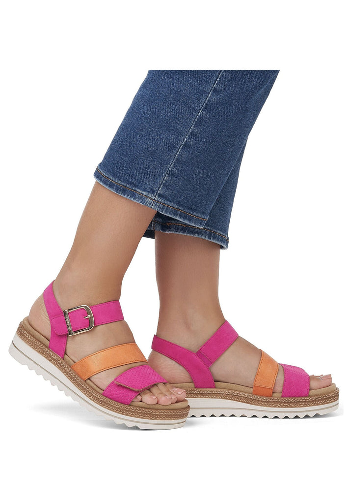 Remonte Sandalen Lederimitat Magenta