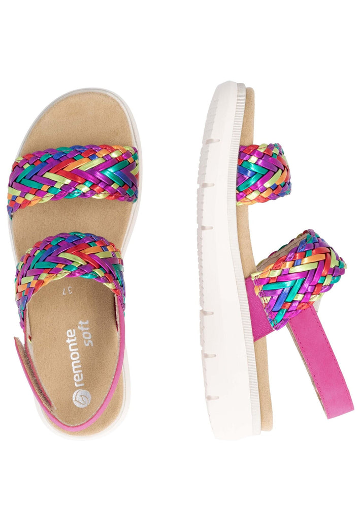 Remonte Sandalen Lederimitat Magenta