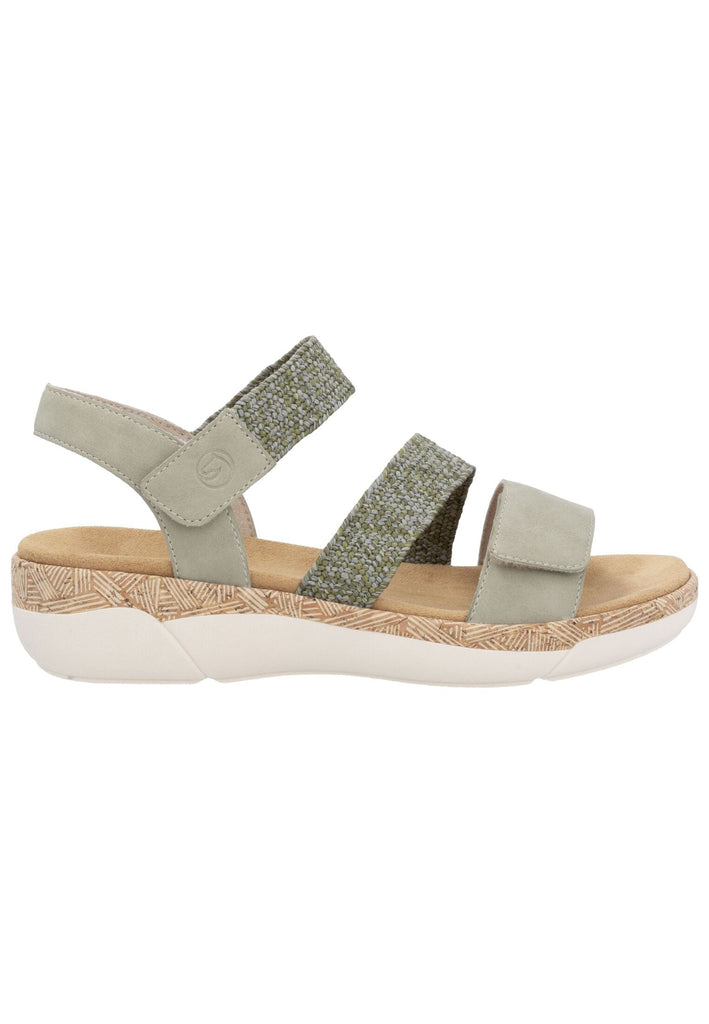 Remonte Sandalen Lederimitat Oliv