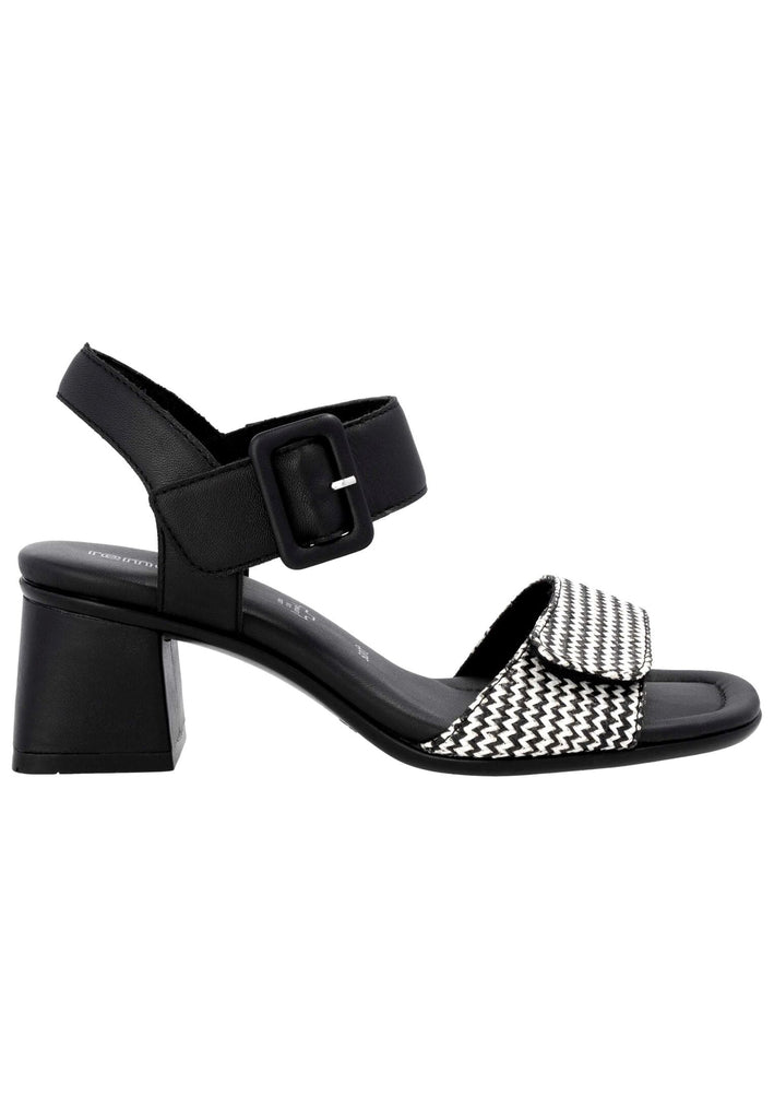 Remonte Sandalen Lederimitat Schwarz