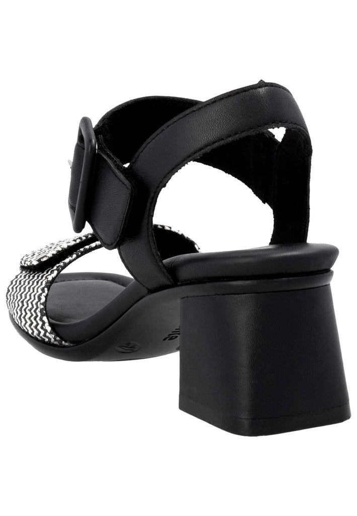 Remonte Sandalen Lederimitat Schwarz