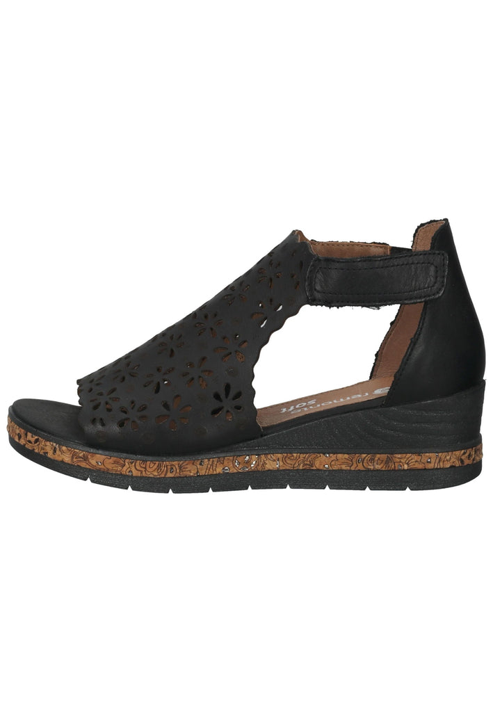 Sandalen Remonte Sandalen Glattleder Schwarz