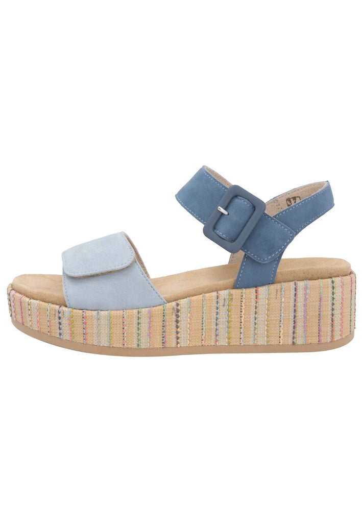 Sandalen Remonte Sandalen Leder Blau