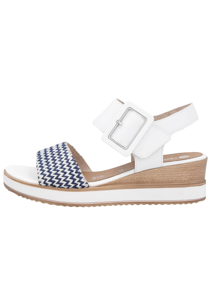 Sandalen Remonte Sandalen Leder Weiß/Blau