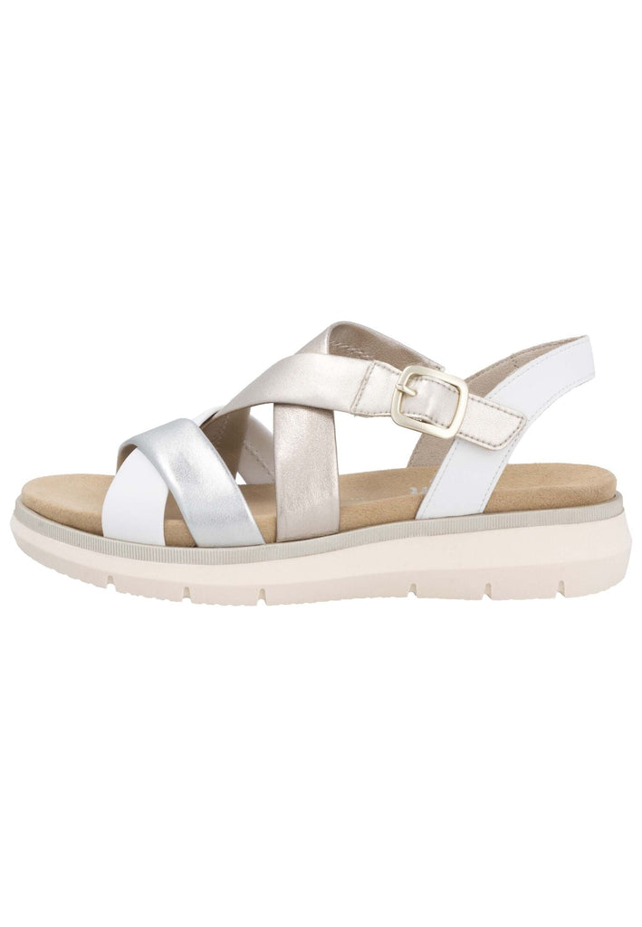 Sandalen Remonte Sandalen Leder Weiß/Gold