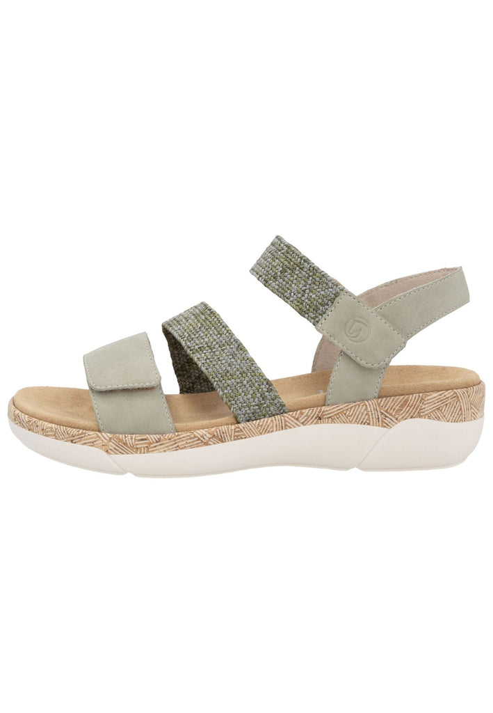 Sandalen Remonte Sandalen Lederimitat Oliv