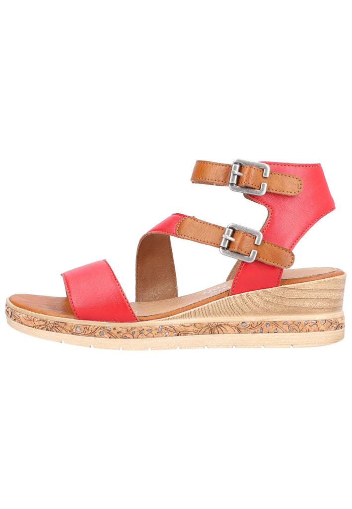 Sandalen Remonte Sandalen Lederimitat Rot/Braun