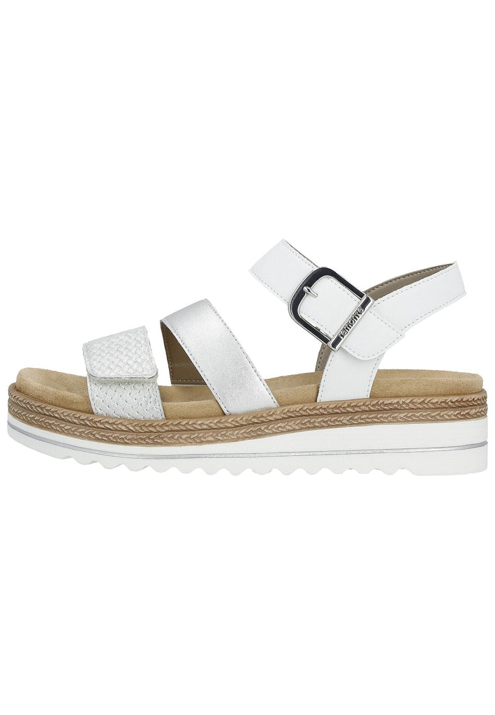 Sandalen Remonte Sandalen Lederimitat Weiß/Silber