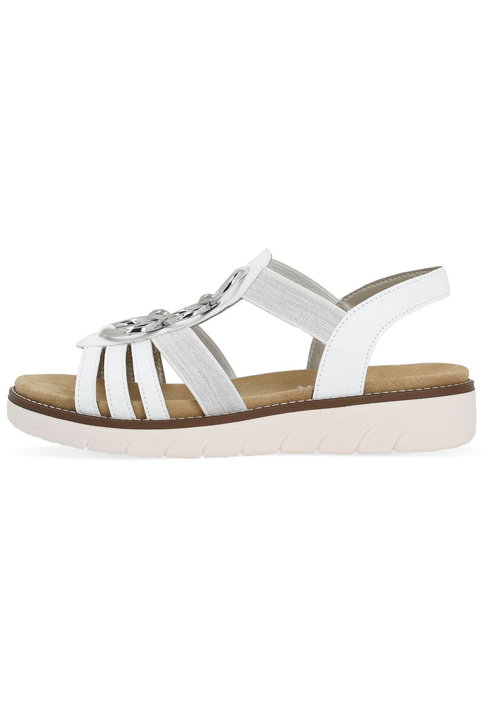 Sandalen Remonte Sandalen Lederimitat Weiß/Silber