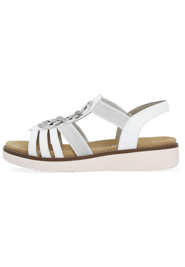 Sandalen Remonte Sandalen Lederimitat Weiß/Silber