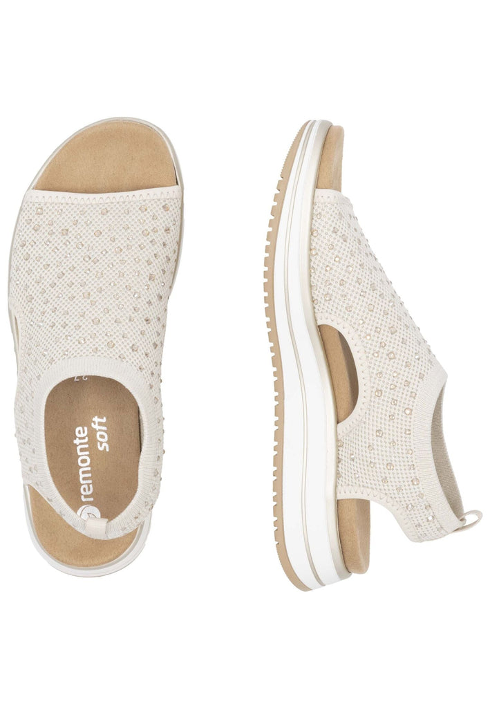 Remonte Sandalen Textil Weiß