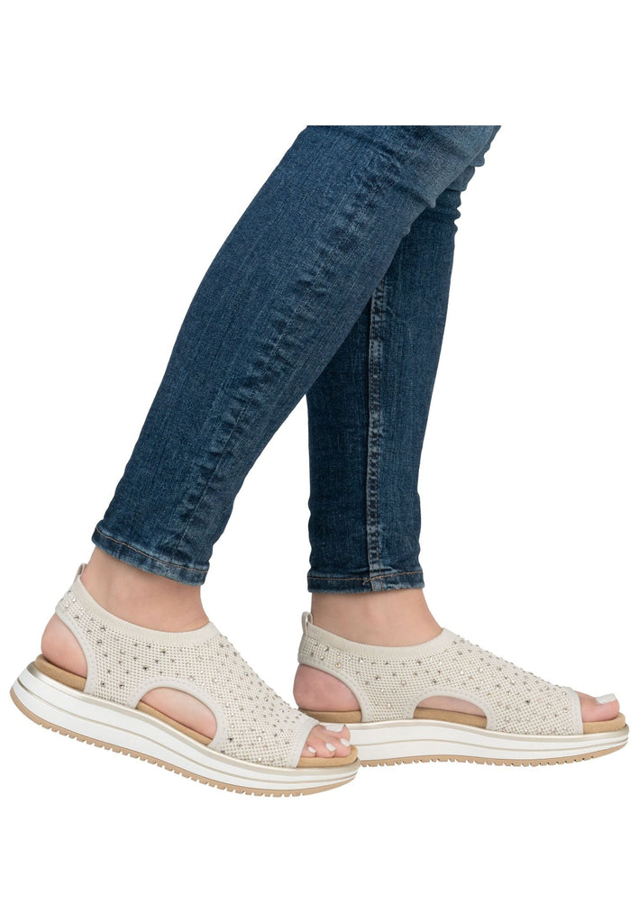 Remonte Sandalen Textil Weiß