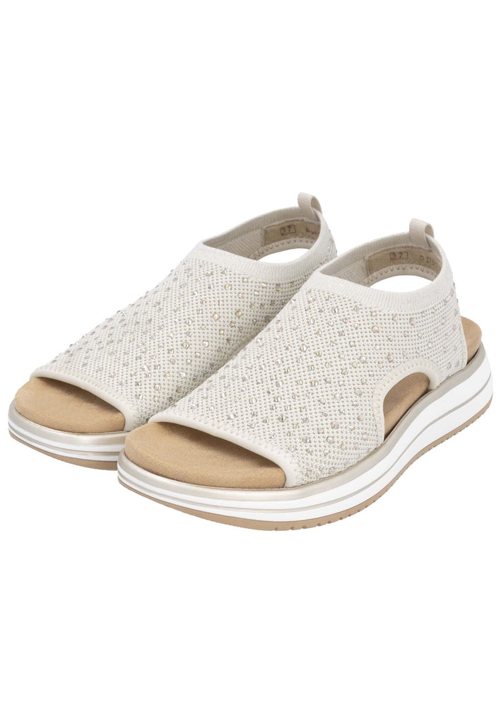 Remonte Sandalen Textil Weiß