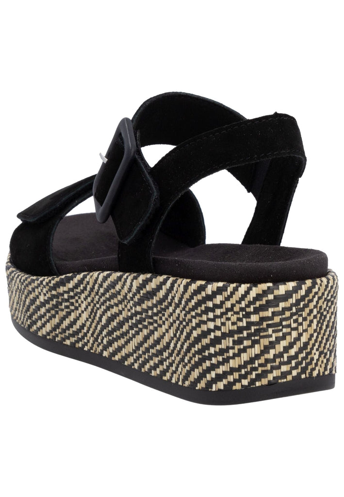 Remonte Sandalen Veloursleder Schwarz