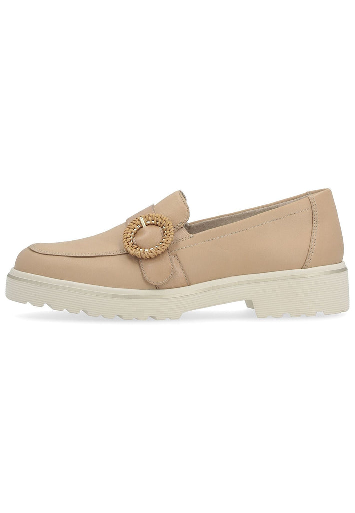 Remonte Slipper Glattleder Hellbraun