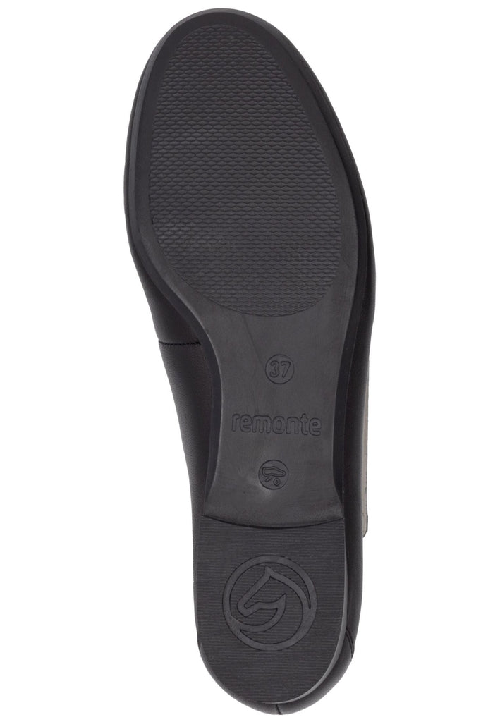 Remonte Slipper Leder Schwarz