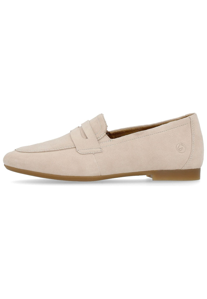 Slipper Remonte Slipper Veloursleder Beige