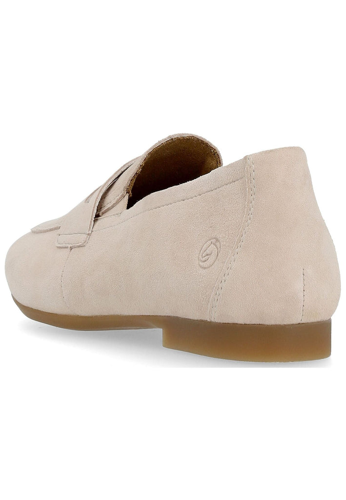 Remonte Slipper Veloursleder Beige