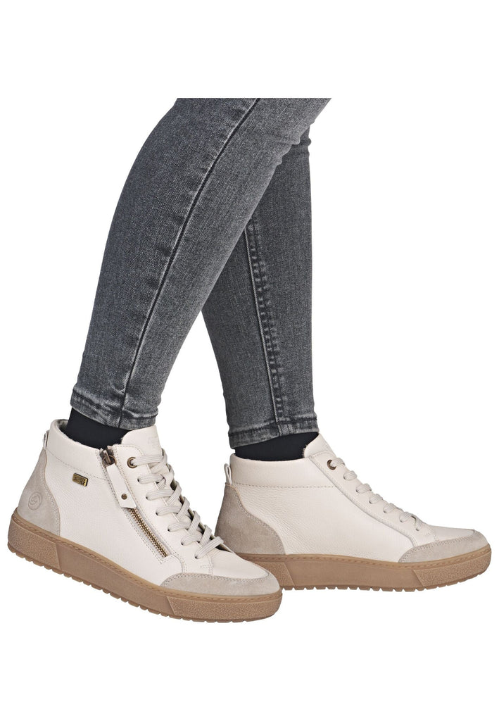 Remonte Sneaker Glattleder Beige Warmfutter