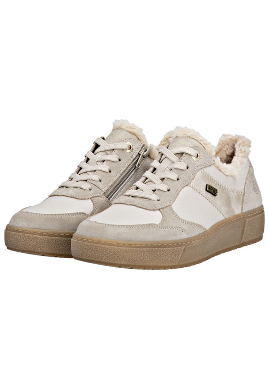 Remonte Sneaker Glattleder Beige Warmfutter