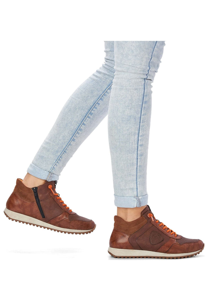Remonte Sneaker Glattleder Chestnut