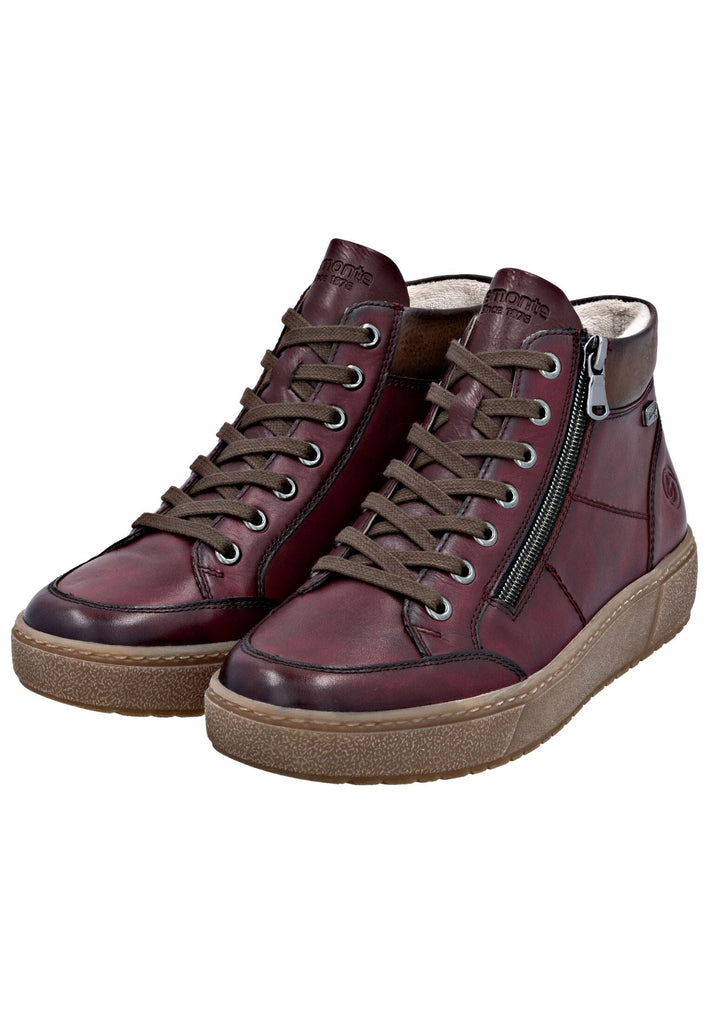 Remonte Sneaker Glattleder Weinrot