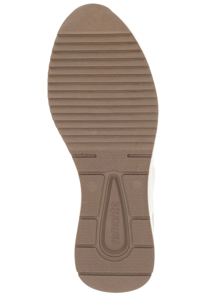 Remonte Sneaker Glattleder Weiß/Beige Warmfutter