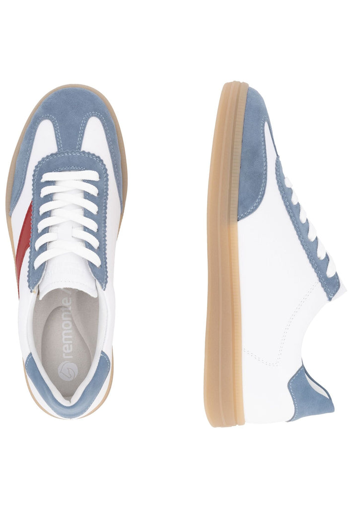 Remonte Sneaker Leder Blau/Weiß