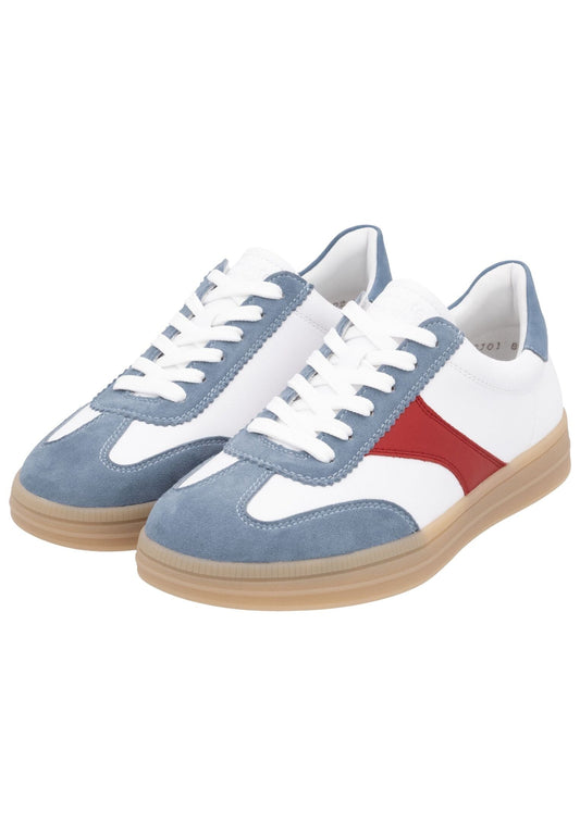 Remonte Sneaker Leder Blau/Weiß