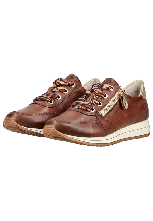 Remonte Sneaker Leder Mittelbraun