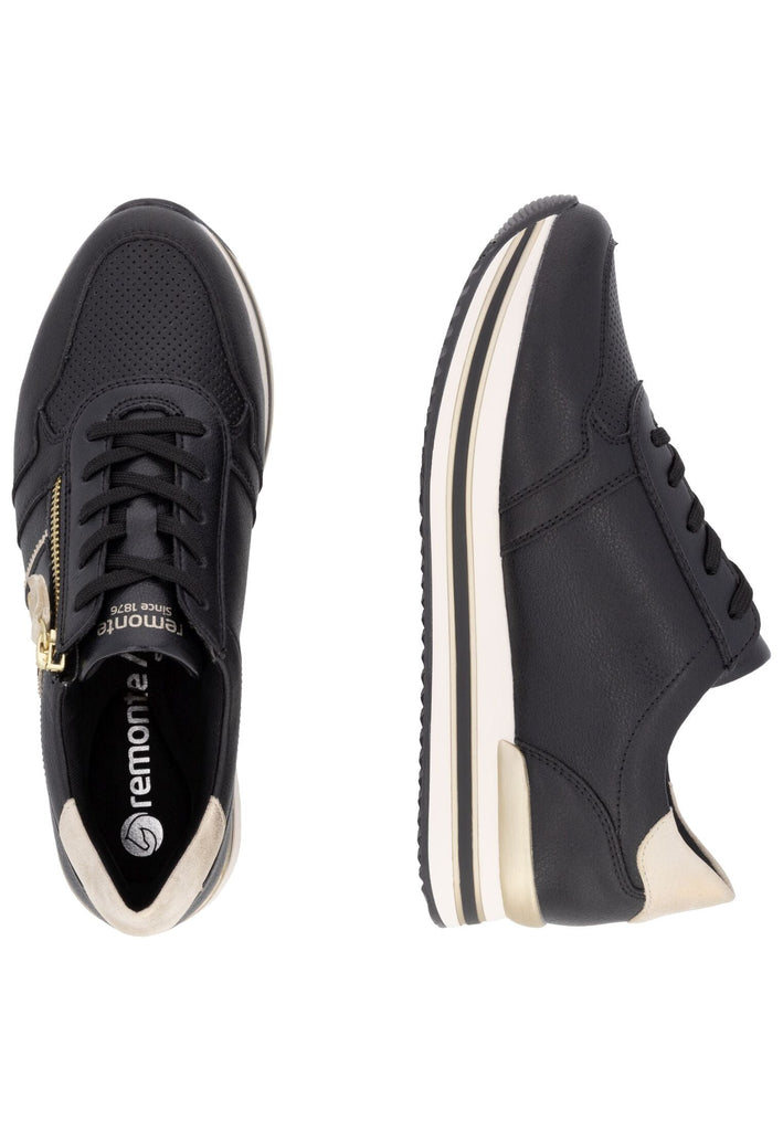 Remonte Sneaker Leder Schwarz