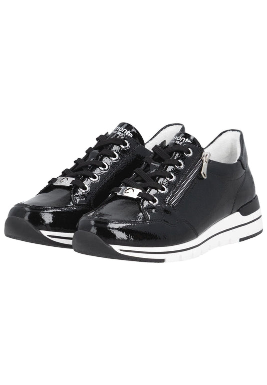 Remonte Sneaker Leder Schwarz