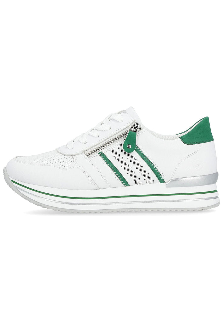 Remonte Sneaker Leder/Synthetik Weiß/Grün