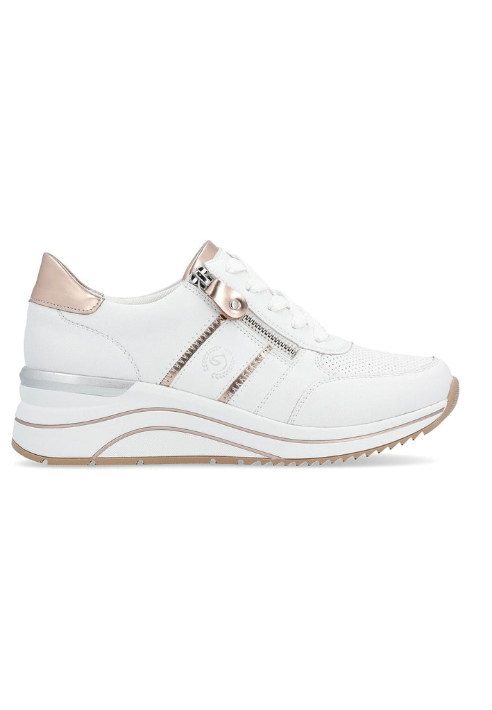 Remonte Sneaker Leder/Synthetik Weiß Kombi