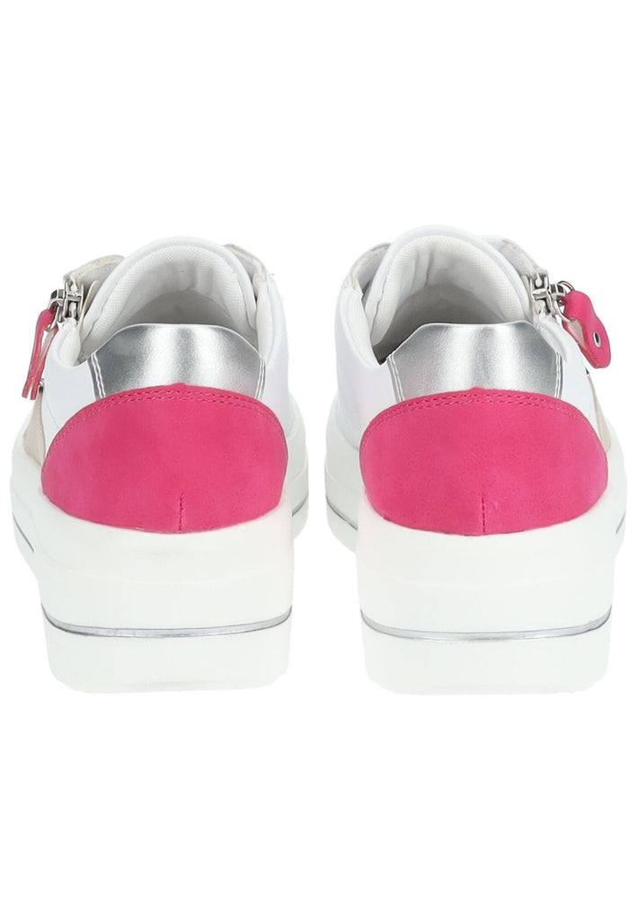 Remonte Sneaker Leder/Synthetik Weiß/Pink