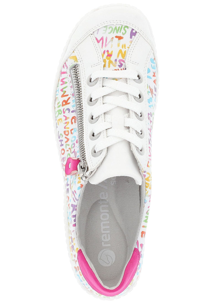 Remonte Sneaker Leder/Synthetik Weiß/Pink