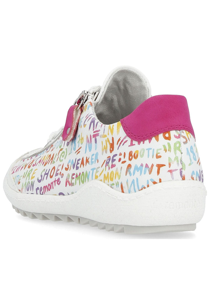 Remonte Sneaker Leder/Synthetik Weiß/Pink