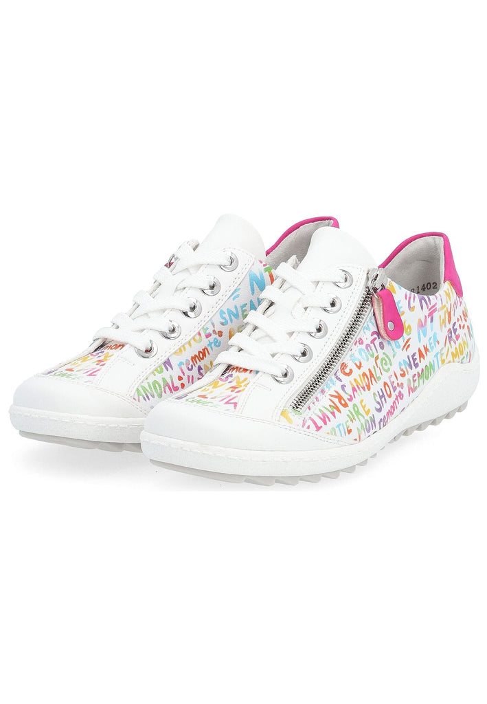 Remonte Sneaker Leder/Synthetik Weiß/Pink