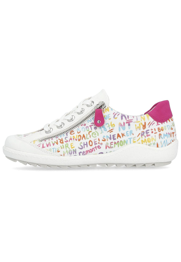 Remonte Sneaker Leder/Synthetik Weiß/Pink