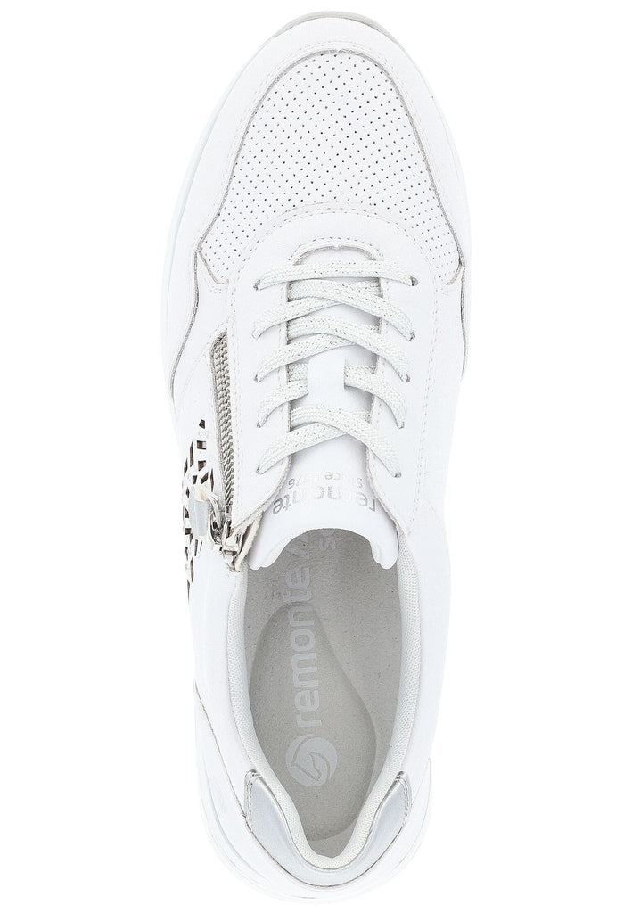 Remonte Sneaker Leder/Synthetik Weiß/Silber