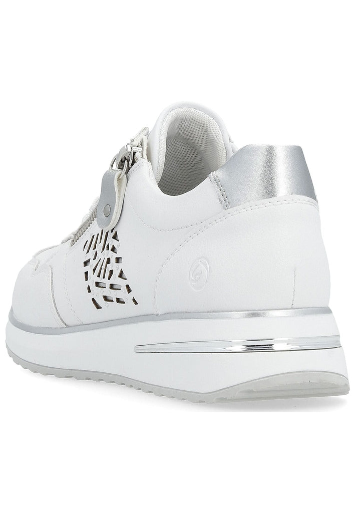 Remonte Sneaker Leder/Synthetik Weiß/Silber