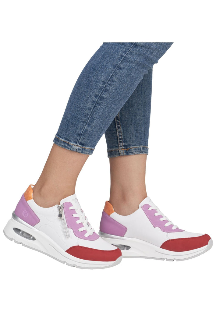 Remonte Sneaker Leder Weiß/Lila