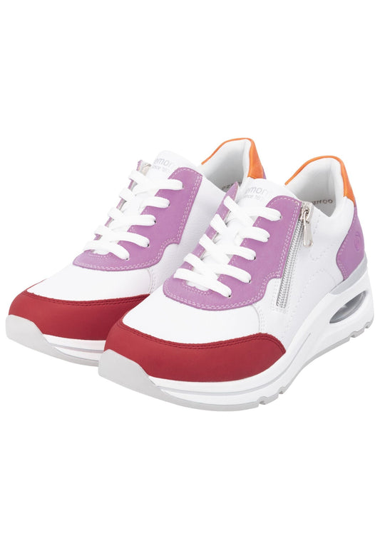 Remonte Sneaker Leder Weiß/Lila