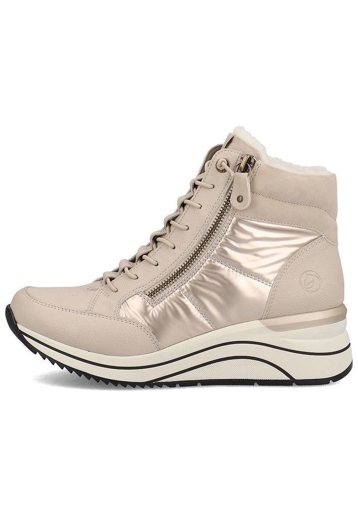 Remonte Sneaker Lederimitat Crema Warmfutter