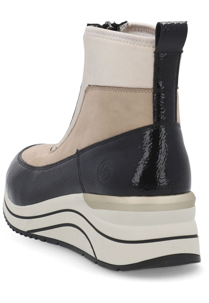 Remonte Sneaker Lederimitat Schwarz