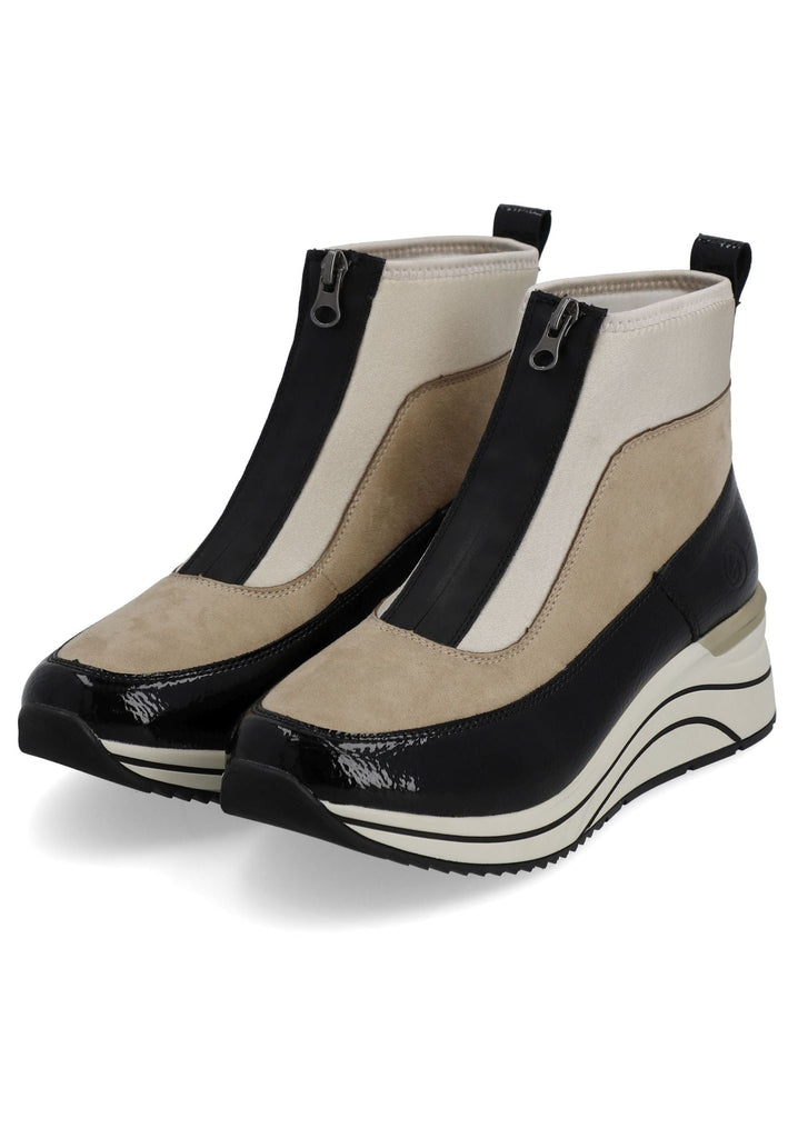 Remonte Sneaker Lederimitat Schwarz