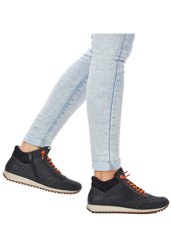 Remonte Sneaker Lederimitat Schwarz