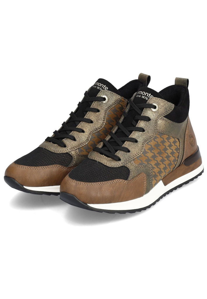 Remonte Sneaker Lederimitat/Textil Chestnut