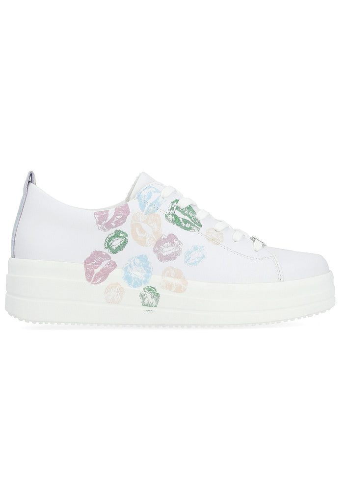 Remonte Sneaker Lederimitat Weiß Kombi